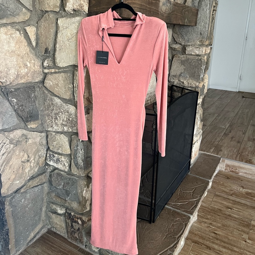 JLUXLABEL Blush Long Sleeve Dress